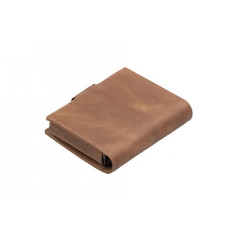 Billetero Metal Brushed Brown