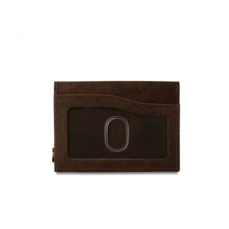 Tarjetero 'Leggera' ID Window Piel Brushed Brown