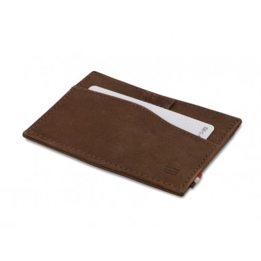 Tarjetero 'Leggera' ID Window Piel Brushed Brown