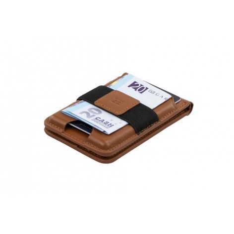 Billetera MegaSage Stand Leather Brown