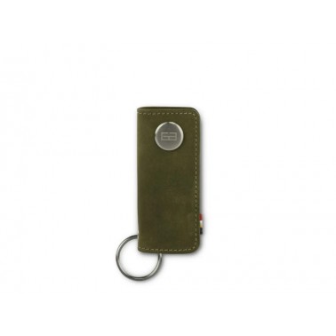 Llavero  Lusso  Piel Vintage Olive Green