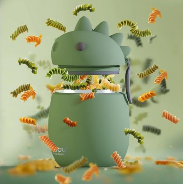 Fiambrera Asobu Bestie Dinosaurio 600ml