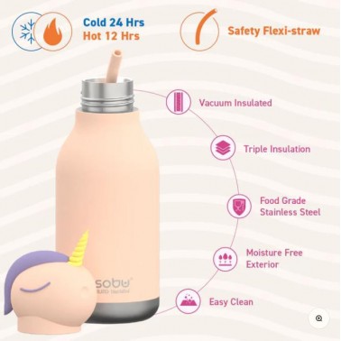 Botella Asobu Bestie Unicornio 475ml