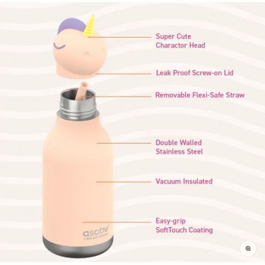 Botella Asobu Bestie Unicornio 475ml