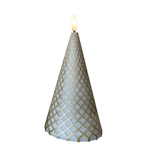 Cilja  White/gold Ø9 5xH17cm