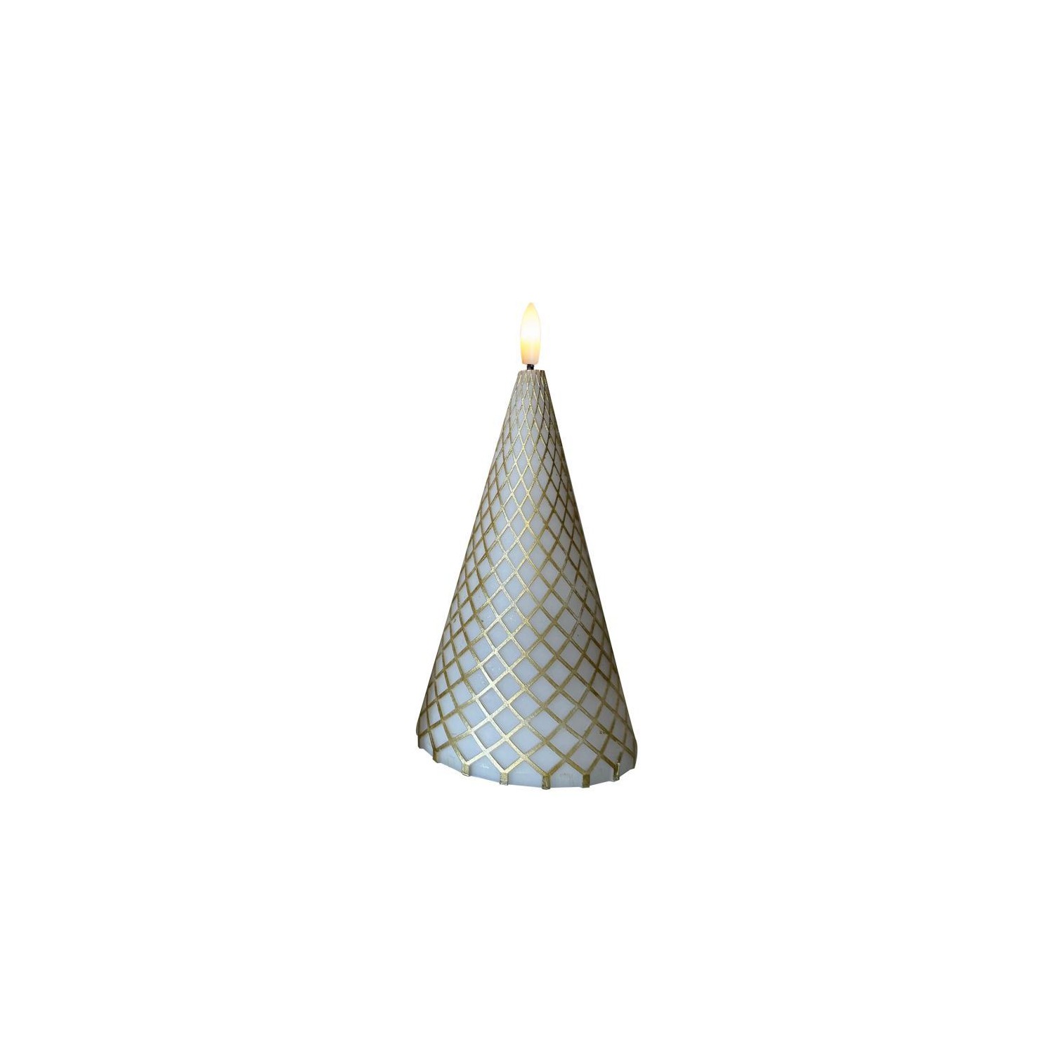 Cilja  White/gold Ø9 5xH17cm