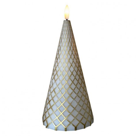 Cilja  White/gold Ø10xH20cm