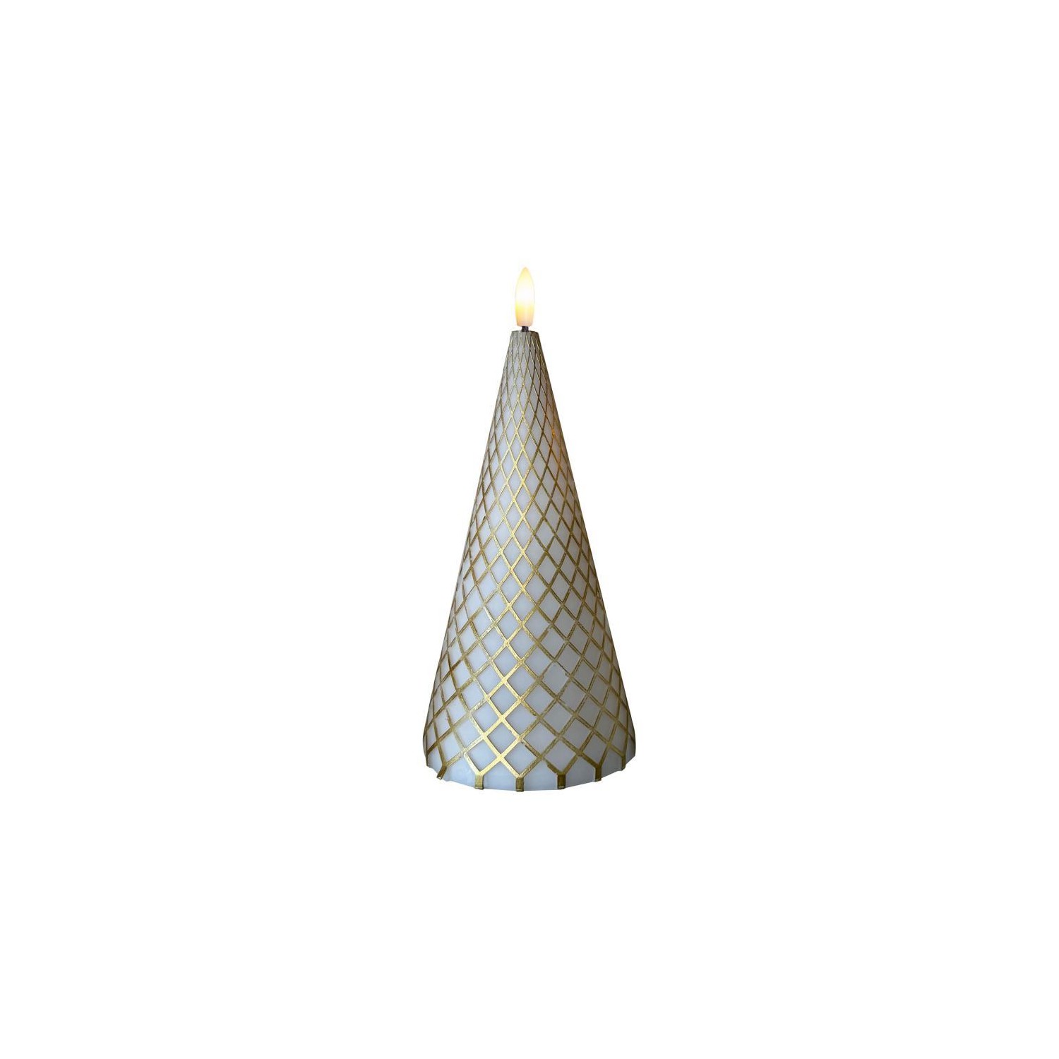 Cilja  White/gold Ø10xH20cm