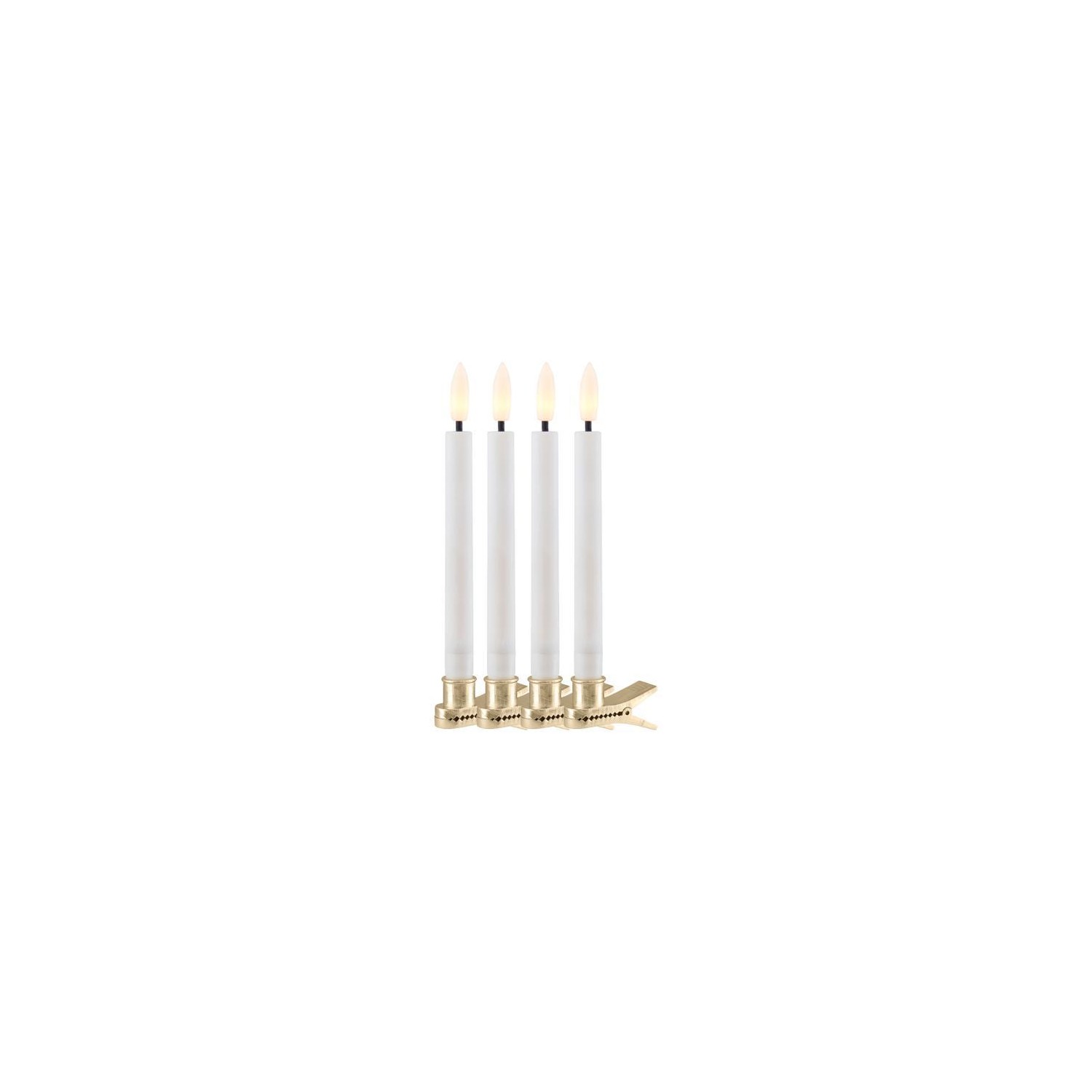 Sille Wax Tree Candle 4 pcs   White 1 5x12 8