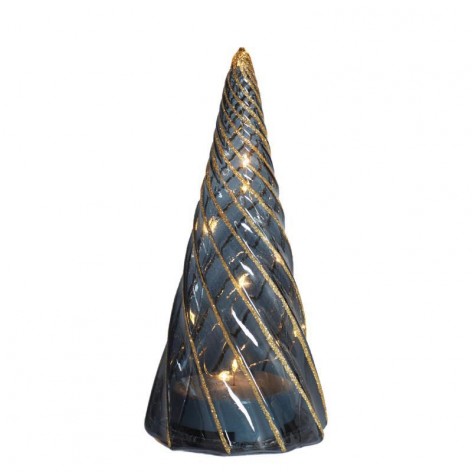 Vilma Tree  Black/Gold Ø9 5xH19cm