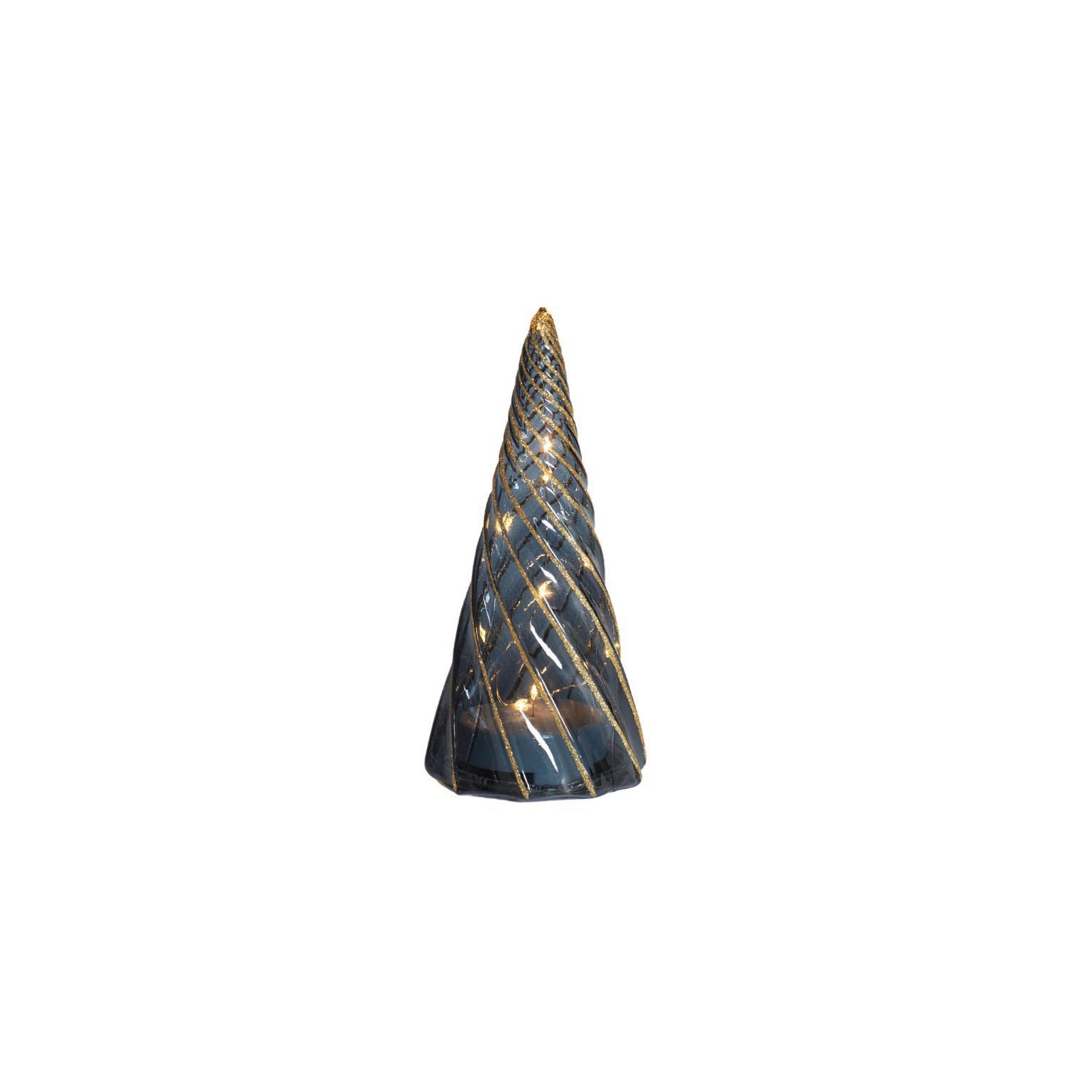 Vilma Tree  Black/Gold Ø9 5xH19cm