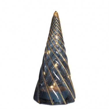 Vilma Tree  Black/Gold Ø9 5xH19cm