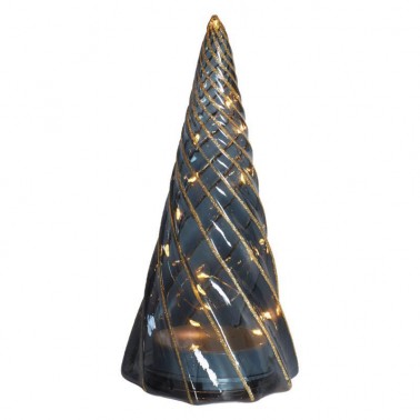 Vilma Tree  Black/Gold Ø11 5xH23 5cm