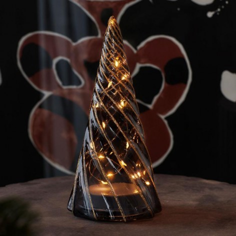 Vilma Tree  Black/Gold Ø11 5xH23 5cm
