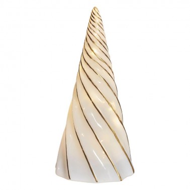 Vilma Tree  White/Gold Ø11 5xH23 5cm