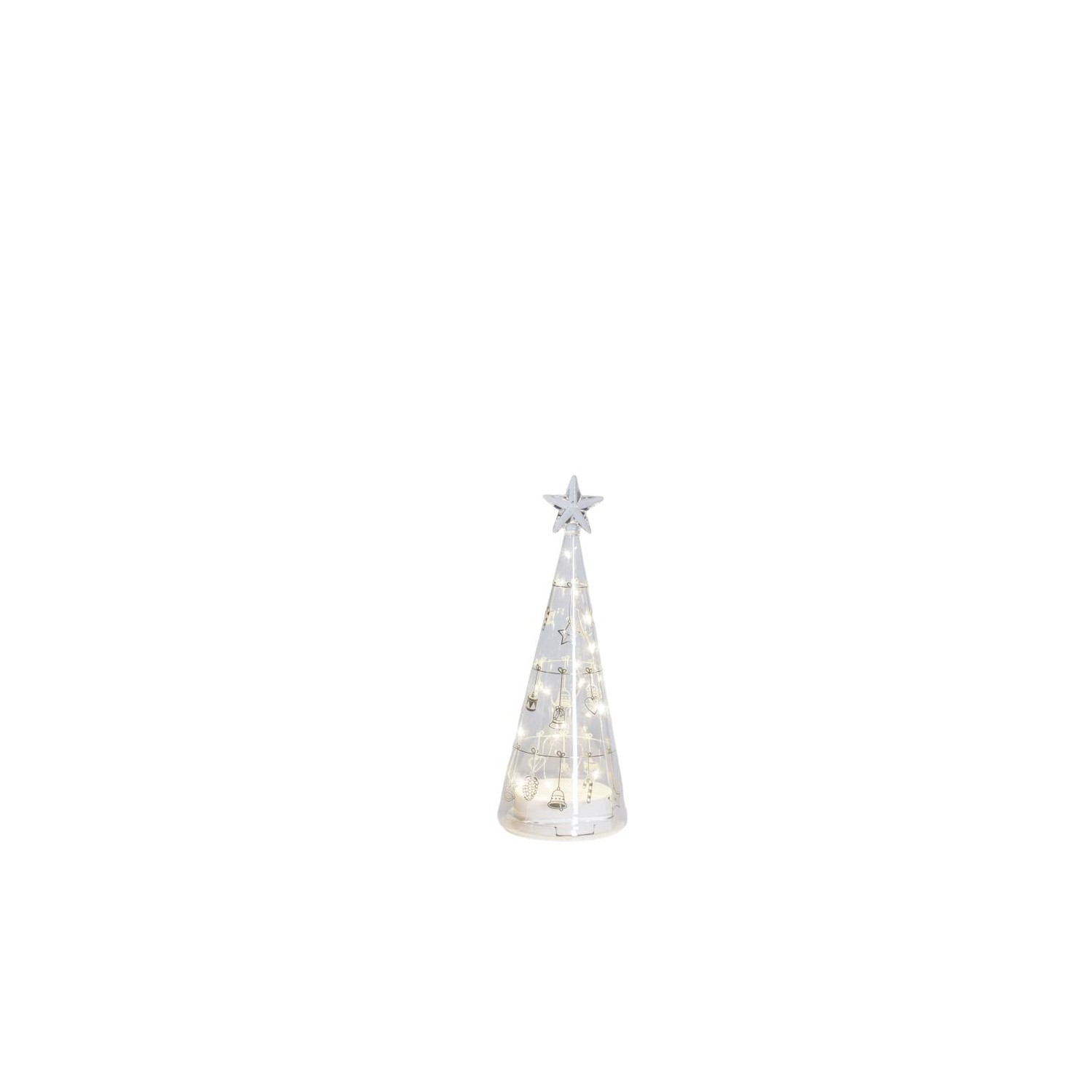 Elvira Tree  Clear/Gold H26