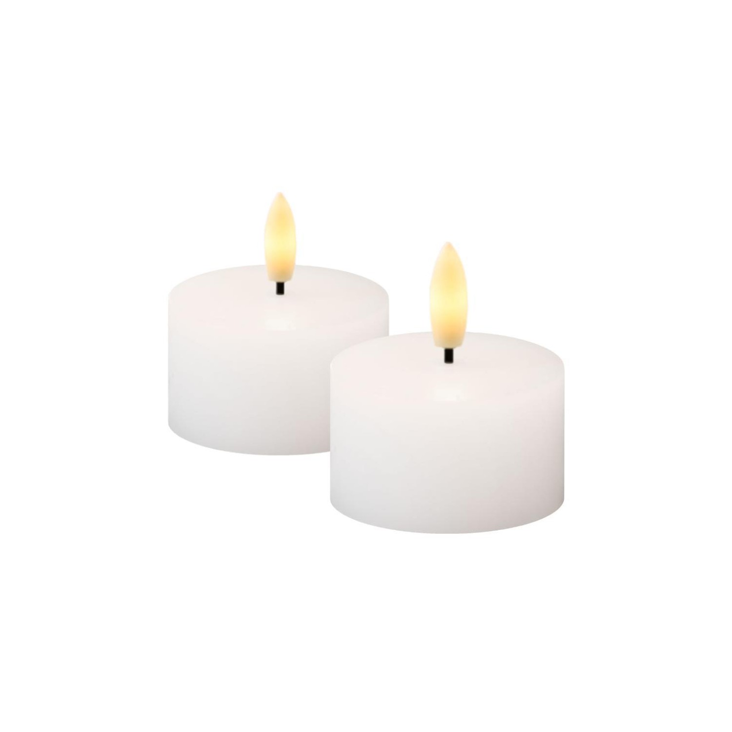Sille Tealight 2 pcs  set  Ø4 5cm  H5 2cm  White Ø