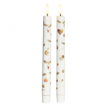 Mie 2 pcs   White Ø2xH22cm