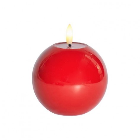 Sille lacquer round  Red Ø10xH9cm
