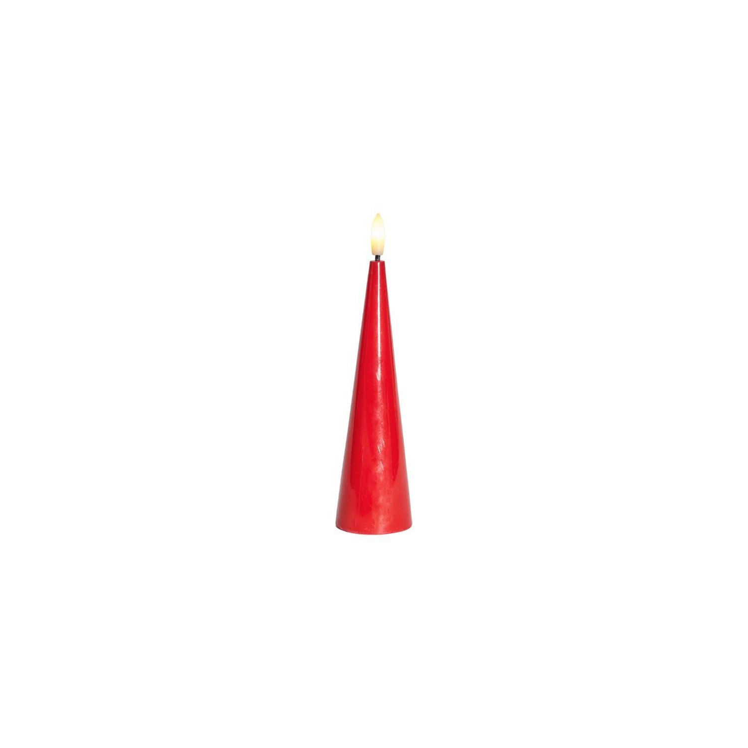 Sille lacquer cone  Red Ø4 8xH17cm