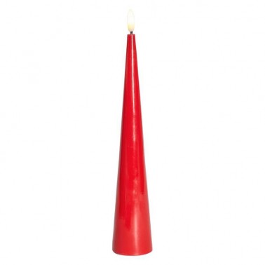 Sille lacquer cone  Red Ø4 8xH26cm