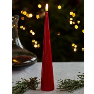 Sille lacquer cone  Red Ø4 8xH26cm