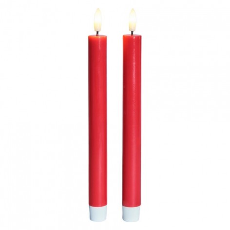 Sille lacquer crown 2 pcs   Red Ø2xH22cm