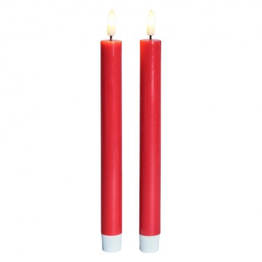 Sille lacquer crown 2 pcs   Red Ø2xH22cm
