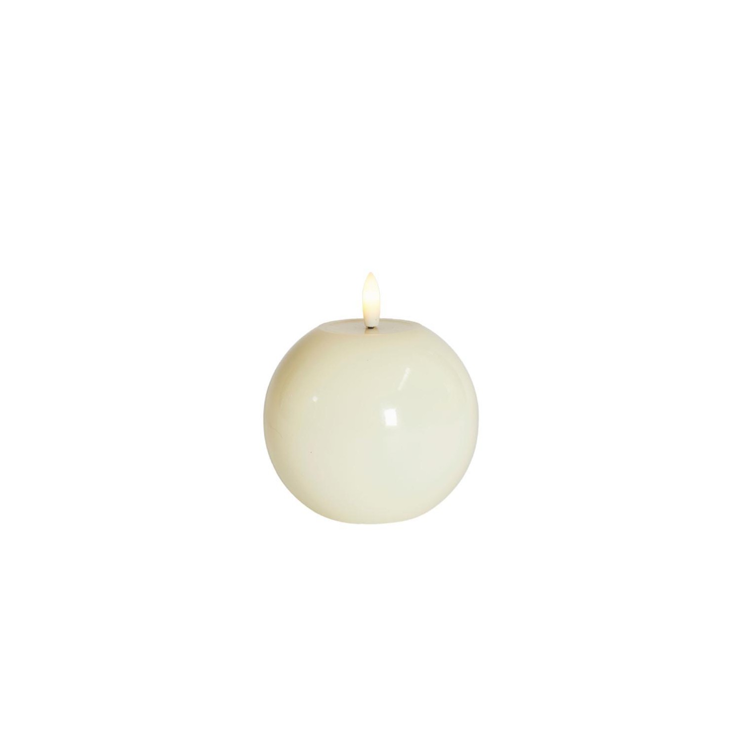 Sille lacquer round  Ivory Ø10xH9cm