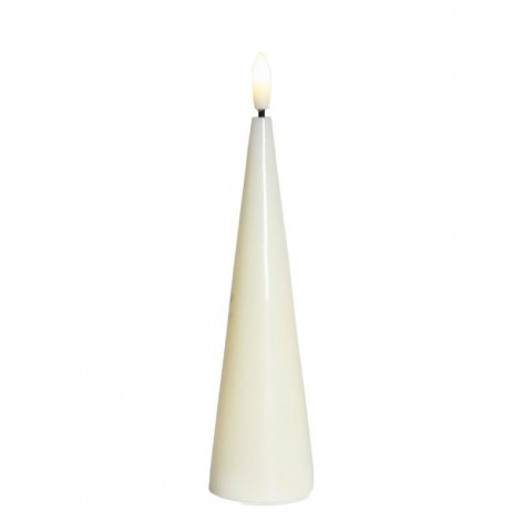 Sille lacquer cone  Ivory Ø4 8xH17cm