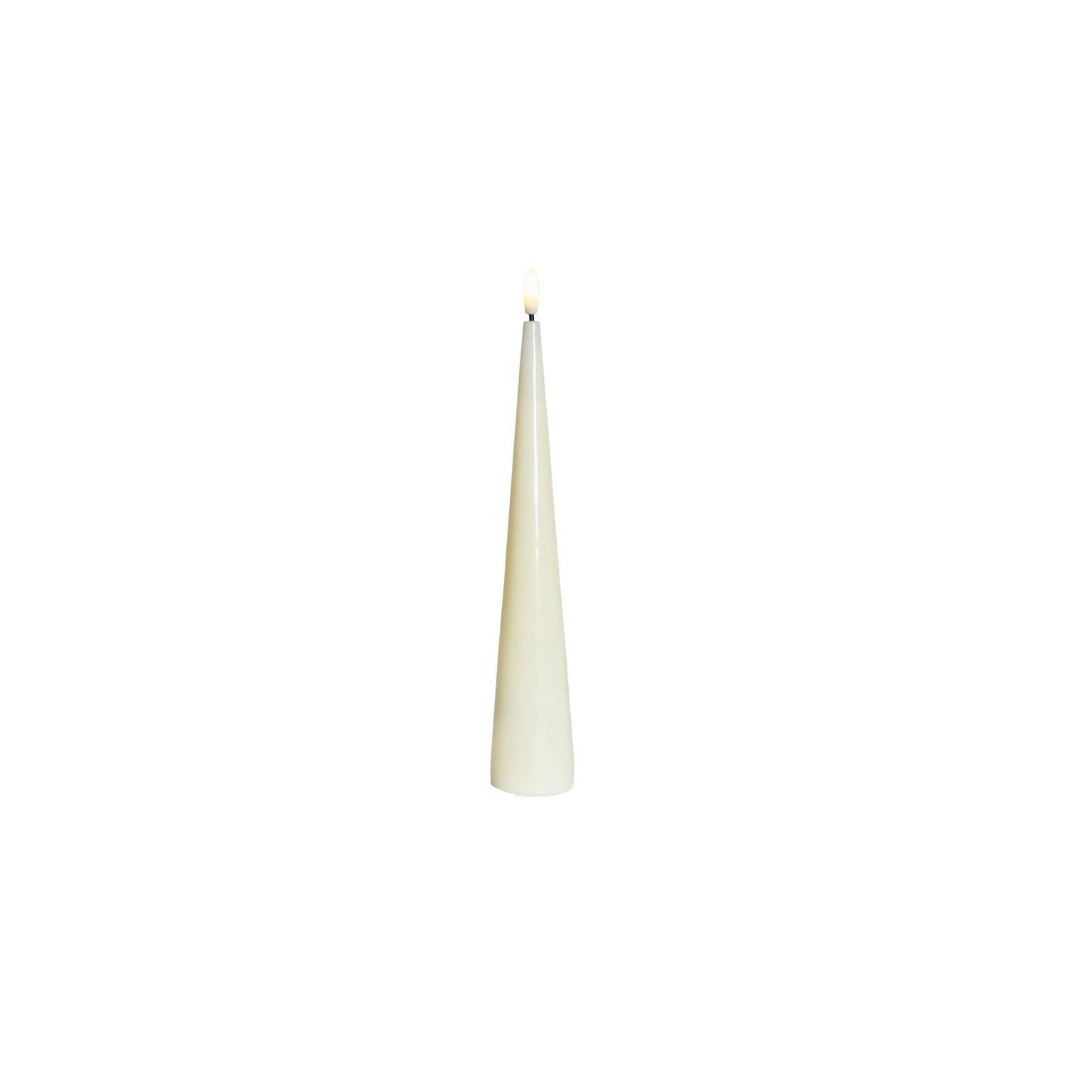 Sille lacquer cone  Ivory Ø4 8xH26cm