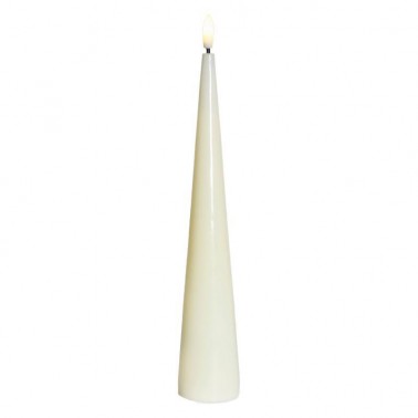 Sille lacquer cone  Ivory Ø4 8xH26cm