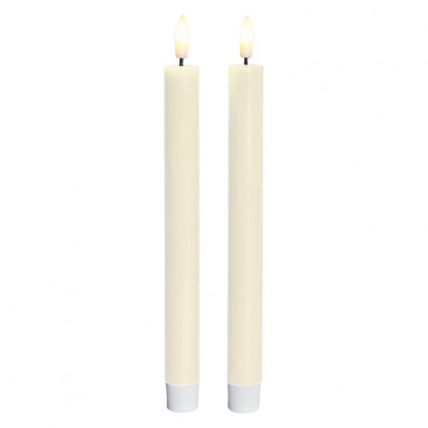 Sille lacquer crown 2 pcs   Ivory Ø2xH22cm