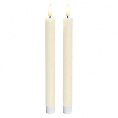 Sille lacquer crown 2 pcs   Ivory Ø2xH22cm