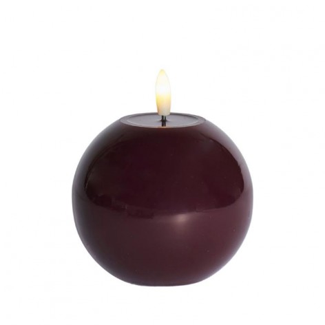 Sille lacquer round  Bordeaux Ø10xH9cm