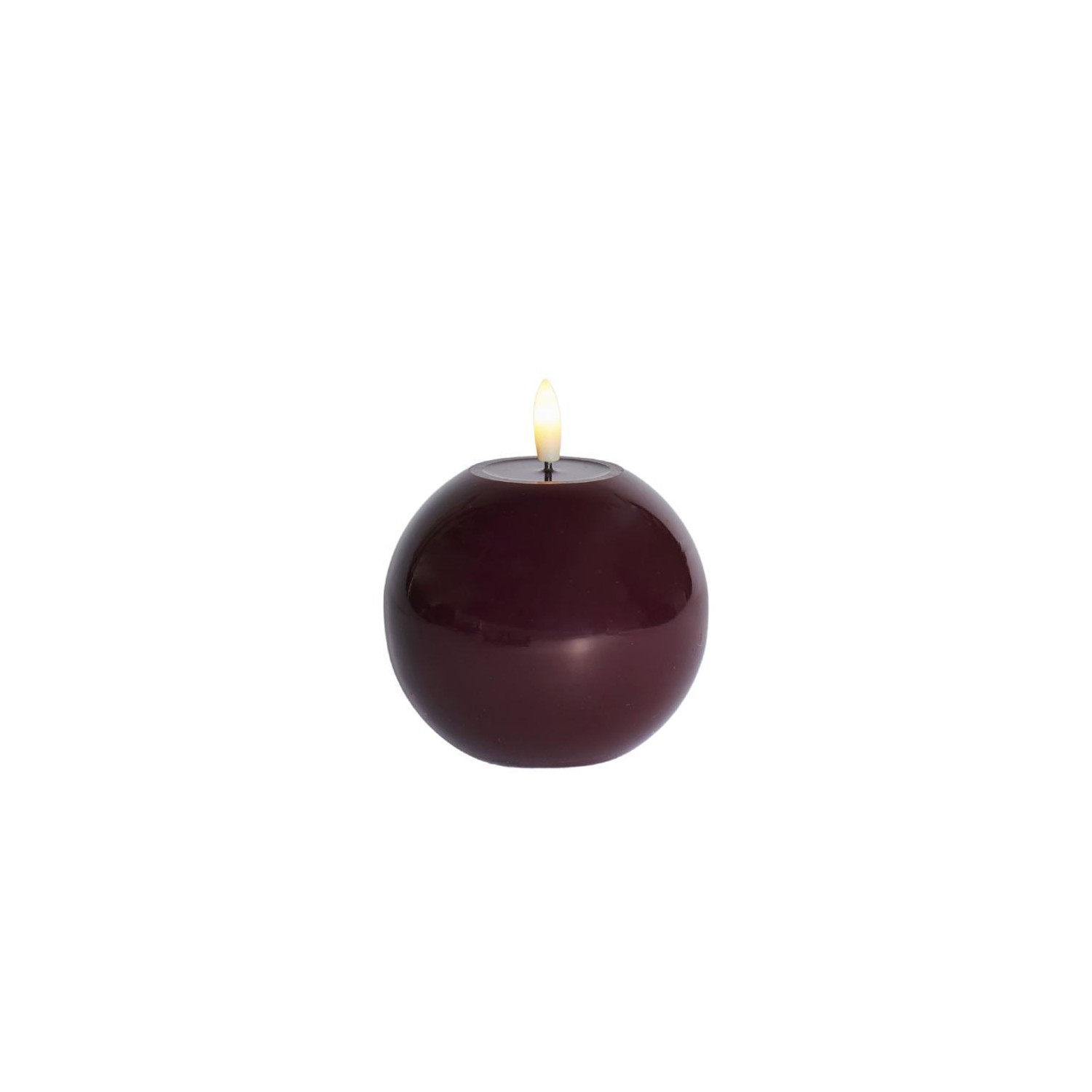Sille lacquer round  Bordeaux Ø10xH9cm