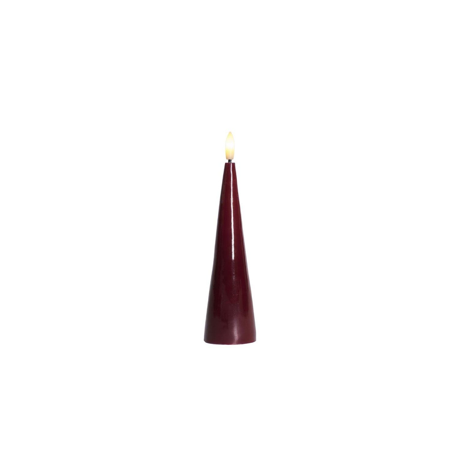 Sille lacquer cone  Bordeaux Ø4 8xH17cm