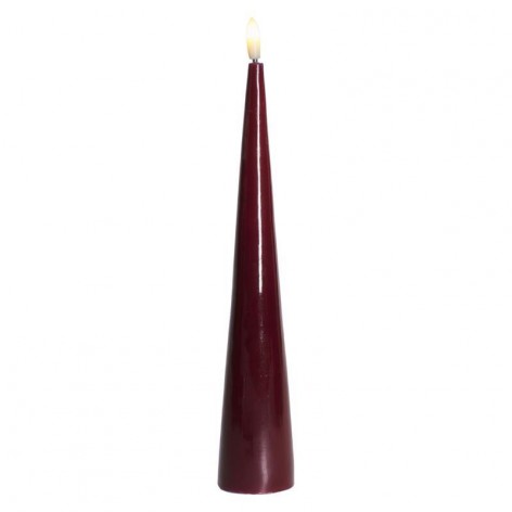 Sille lacquer cone  Bordeaux Ø4 8xH26cm