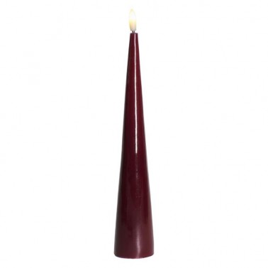 Sille lacquer cone  Bordeaux Ø4 8xH26cm