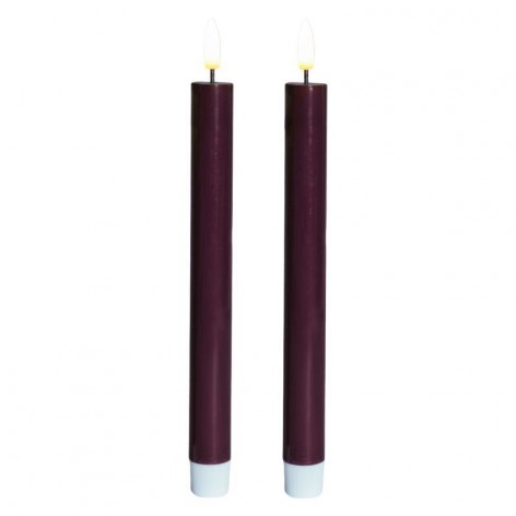 Sille lacquer crown 2 pcs   Bordeaux Ø2xH22cm