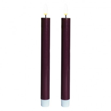 Sille lacquer crown 2 pcs   Bordeaux Ø2xH22cm