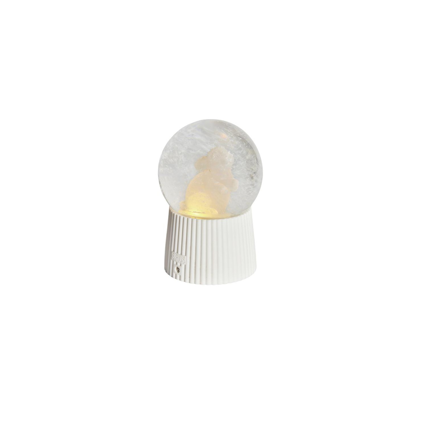 Snow Globe Rabbit  White Ø10x14 5cm