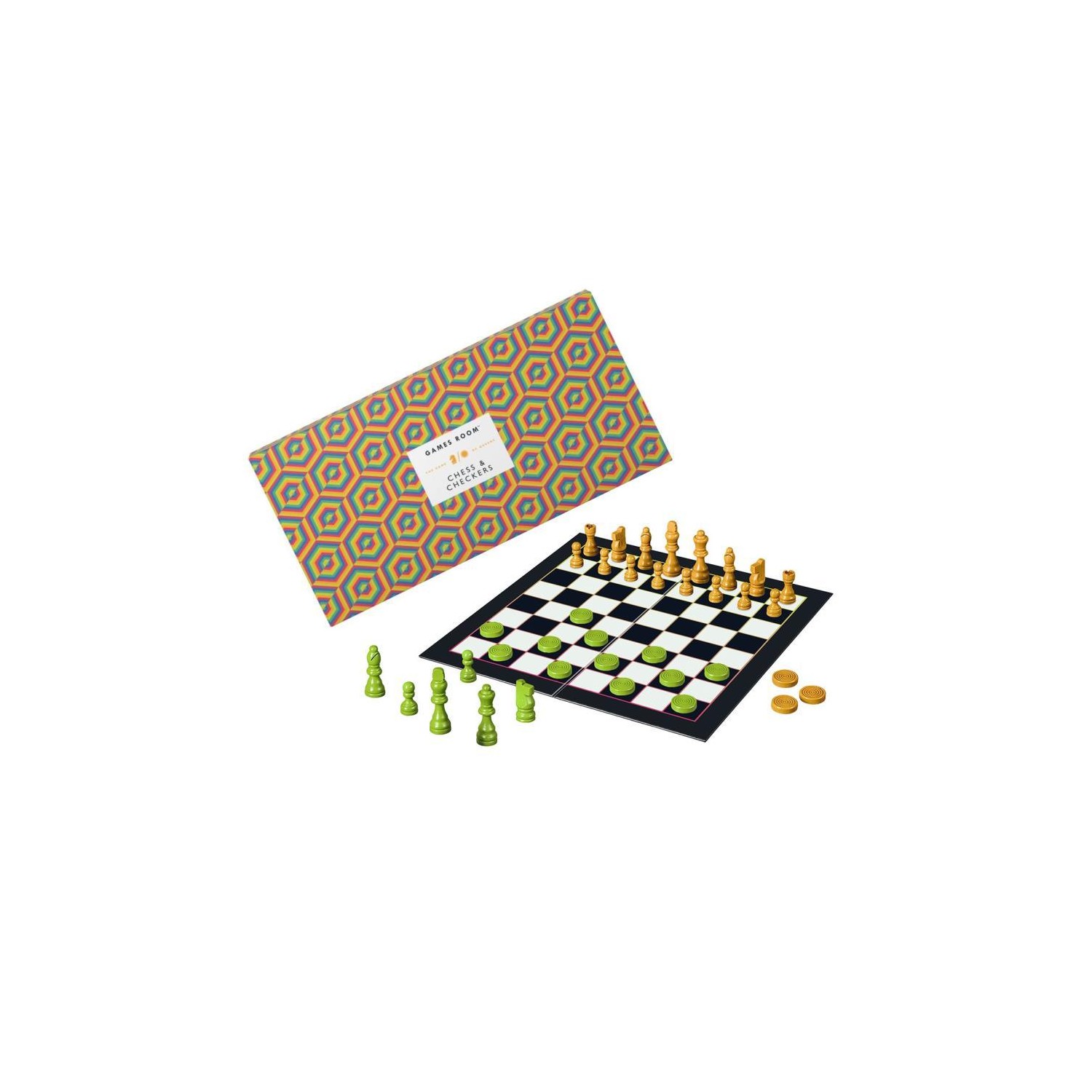 Juego Ajedrez y Damas Orange Ridley's