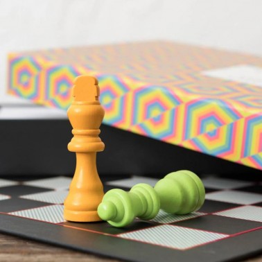 Juego Ajedrez y Damas Orange Ridley's