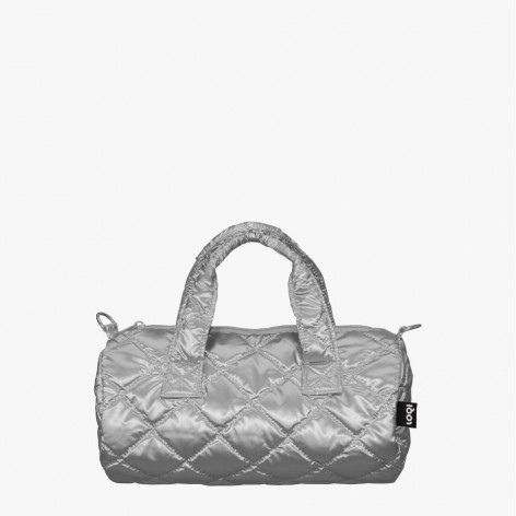 Weekender Medium Metallic Silver Puffy