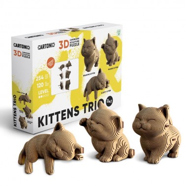 Puzzle 3D Trio KITTENS