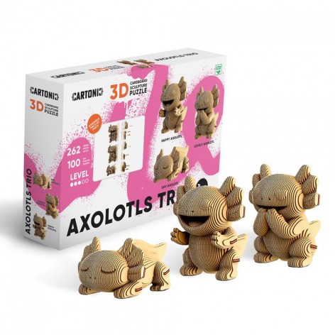 Puzzle 3D Trio AXOLOTLS