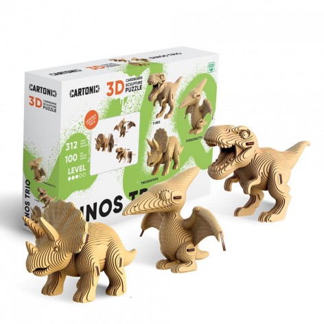 Puzzle 3D Trio DINOS