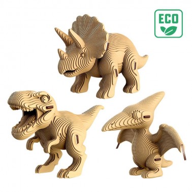 Puzzle 3D Trio DINOS