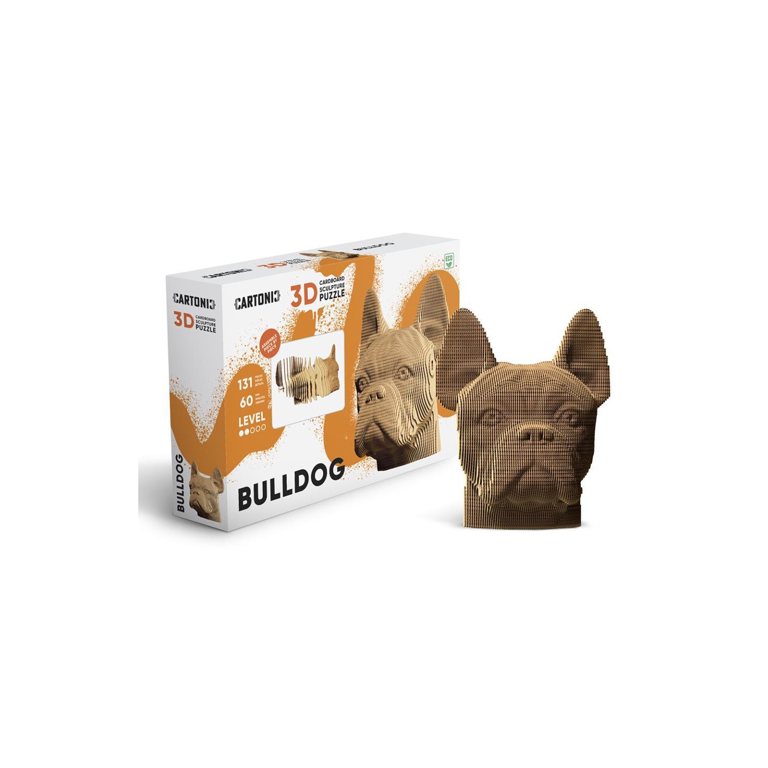 Puzzle 3D Animals BULLDOG